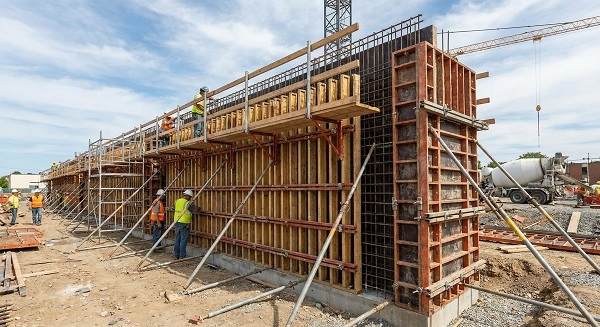 Опалубка — это временная или постоянная вспомогательная конструкция, которая придает бетонной смеси проектную форму, размеры и положение в пространстве до полного затвердевания. 